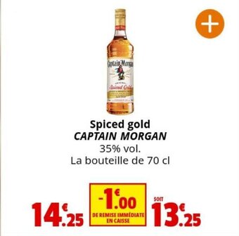 Coccinelle Supermarché Spiced gold CAPTAIN MORGAN offre