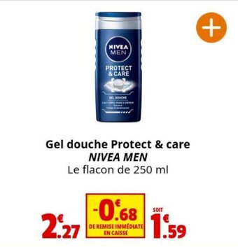 Coccinelle Supermarché Gel douche Protect & care NIVEA MEN offre