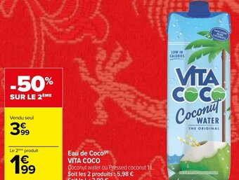 Carrefour Market Eau de Coco (P) VITA COCO offre