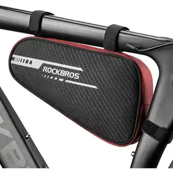 Decathlon Sacoche cadre vélo étanche sacoche triangle de tube stable noir 1.2l offre