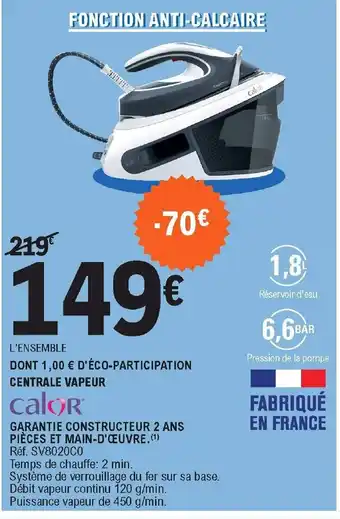 E.Leclerc Centrale Vapeur offre