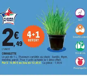 E.Leclerc Ciboulette offre