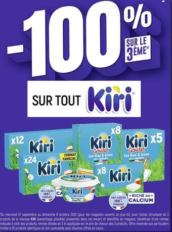 Spar Kiri -100% sur le 3ème sur tout kiri offre