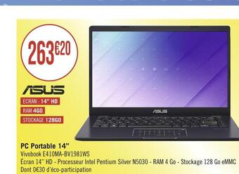 Asus pc portable 14’’