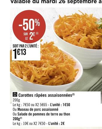 Carottes rùpées assaisonnées