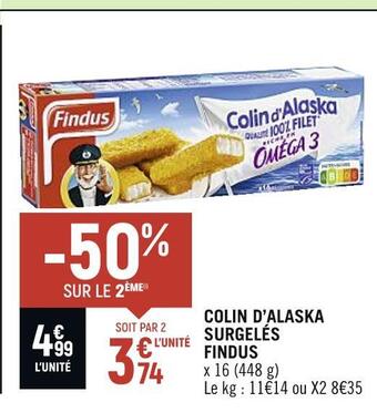Findus colin dâalaska surgelĂ©s