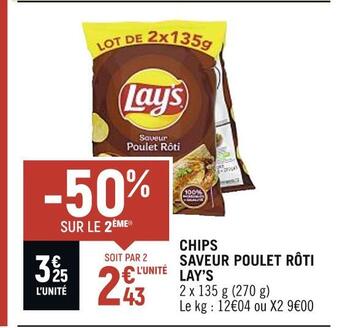 Spar Lay’s chips saveur poulet rôti offre