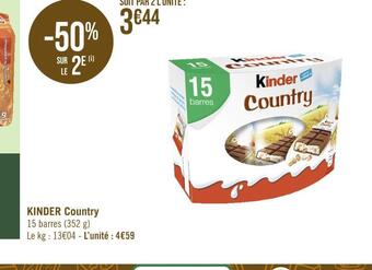 Casino Hyperfrais Kinder kinder country offre