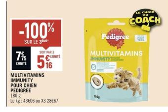 Pedigree multivitamins immunity pour chien