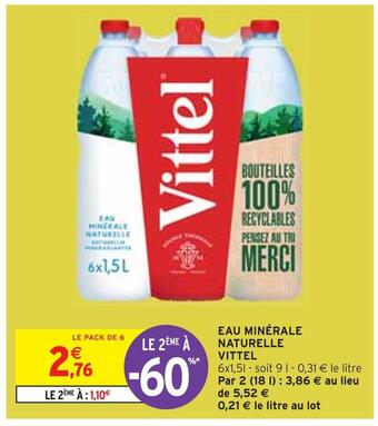 Vittel eau minérale naturelle