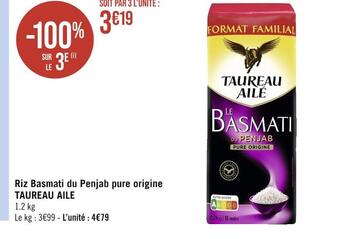 Casino Hyperfrais Taureau aile riz basmati du penjab pure origine offre