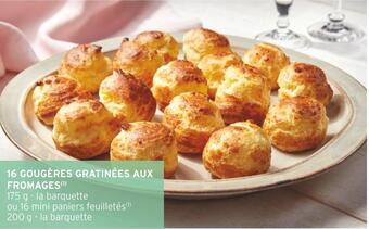 Intermarché 16 gougères gratinées aux fromages offre