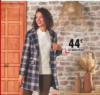 Cora x Carrefour Influx manteau offre