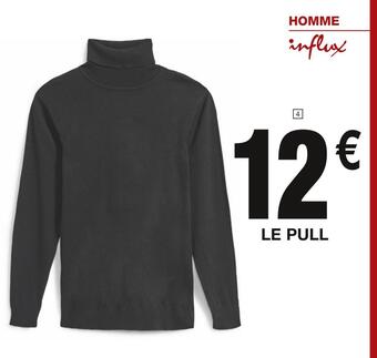 Cora x Carrefour Influx pull col roulé offre
