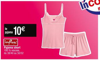 Cora Influx pyjama short offre