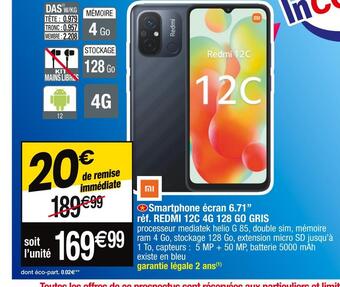 Cora x Carrefour Xiaomi smartphone écran 6.71” offre
