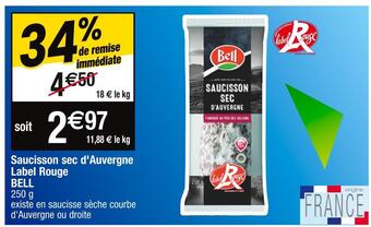 Cora Bell saucisson sec d'auvergne label rouge offre