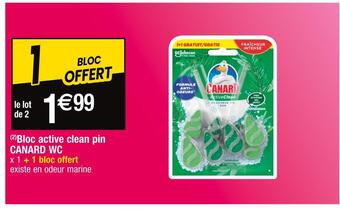 Canard wc (2)bloc active clean pin