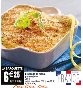 Cora Brandade de morue parmentière offre