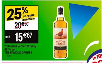 The famous grouse blended scotch whisky 40 % vol