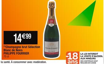 Cora x Carrefour Philippe fourrier champagne brut sélection blanc de noirs offre