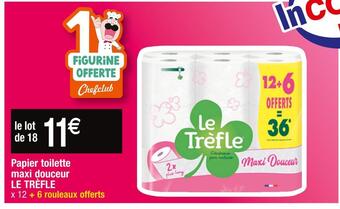 Cora x Carrefour Le trèfle papier toilette maxi douceur offre