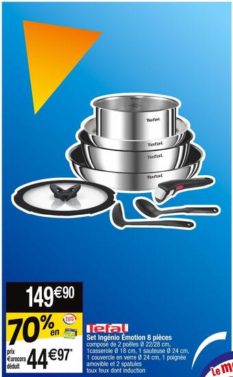 Tefal set ingénio émotion 8 pièces