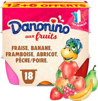 Match Danonino fromage frais aux fruits panachés offre