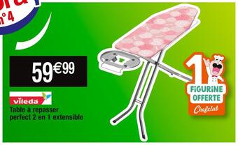 Cora x Carrefour Vileda table à repasser perfect 2 en 1 extensible offre