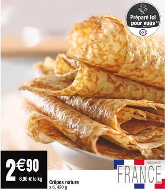 Cora Crêpes nature offre