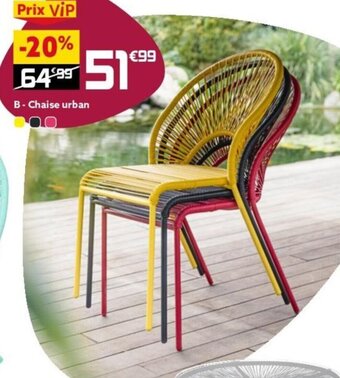 Gifi B-Chaise urban offre