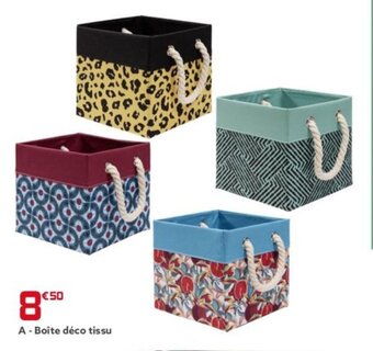 Gifi A - Boîte déco tissu offre