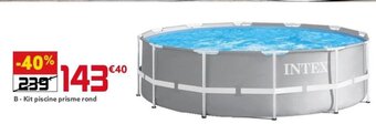 Gifi B- Kit piscine prisme rond offre