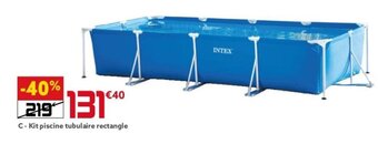 Gifi C - Kit piscine tubulaire rectangle offre