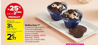 Carrefour Market Muffins Oréo offre