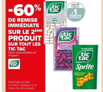 Carrefour Market Tic tac offre