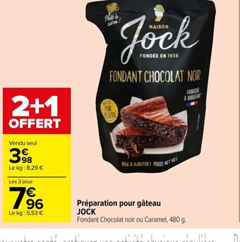 Carrefour Market Préparation pour gâteau JOCK offre