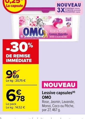 Lessive capsules OMO