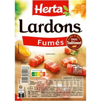 Auchan Lardons fumés herta offre