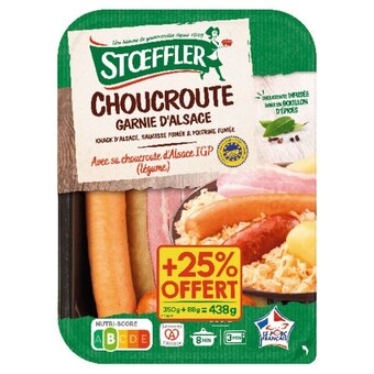 Auchan Choucroute garnie d'alsace stoeffler offre
