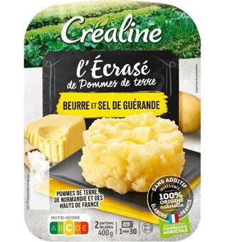 Auchan Écrasé de pommes de terre au beurre et sel de guérande créaline offre