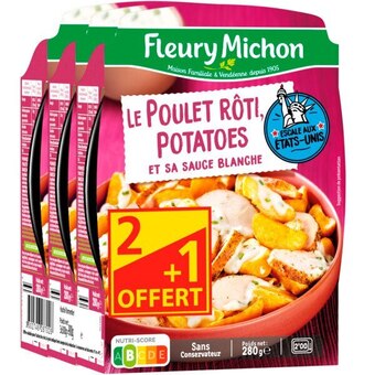 Auchan Plats cuisinés fleury michon offre