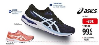 Intersport Asics chaussures de running gel glorify 5 adulte offre