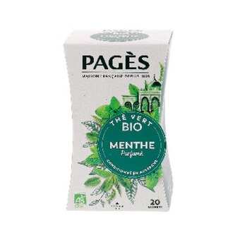 Auchan Thé vert menthe bio pagès offre