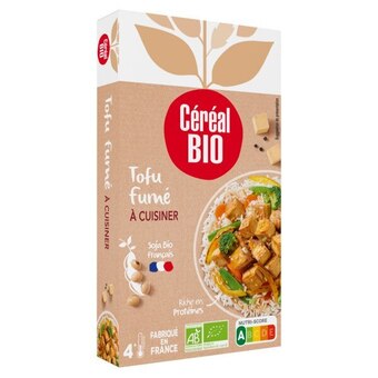 Auchan Tofu fumé bio céréal bio offre