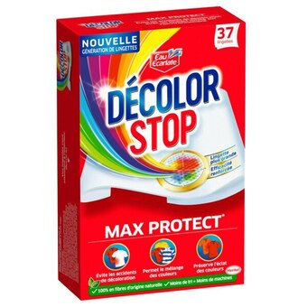 Auchan Lingettes anti-décoloration max protect décolor stop offre