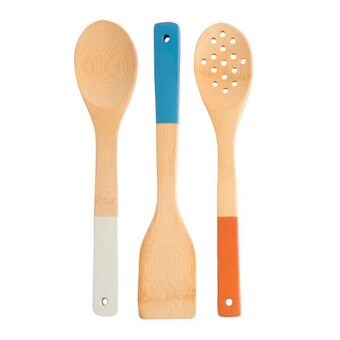Auchan Lot de 3 ustensiles en bambou actuel offre