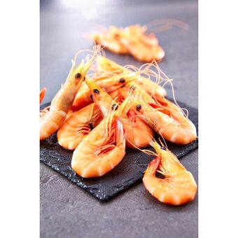 Auchan Crevettes sauvages entières cuites réfrigérées filière auchan cultivons le bon offre