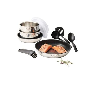 Auchan Set inox émotion a poignée amovible 10 pieces offre
