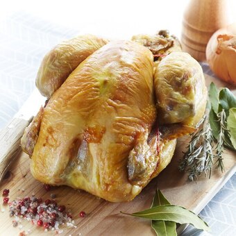 Auchan Poulet fermier de loué rôti dans nos magasins offre
